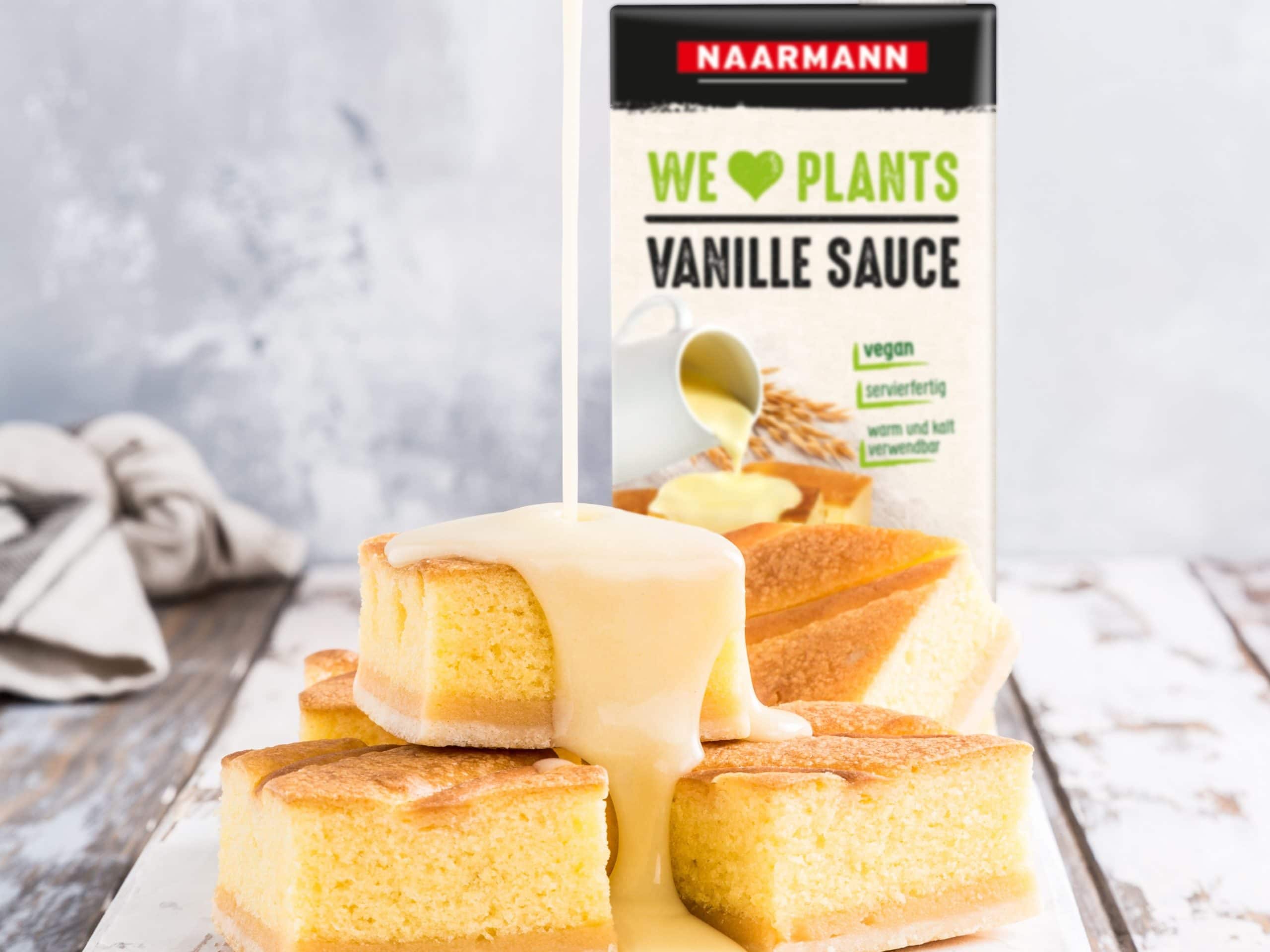 Mit diesem neuen Produkt bietet Naarmann den Gastronomen die ideale Ergänzung für ihre veganen Desserts. Die WE ♥ PLANTS Vanille Sauce rundet das bestehende, vegane Dessertsortiment der Privatmolkerei Naarmann hervorragend ab.