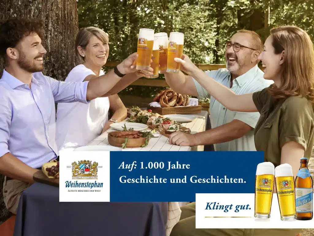 Der Biergarten ist eine urbayerische Tradition und ihre Geschichte eng verknüpft mit den bayerischen Brauereien. © Bayerische Staatsbrauerei Weihenstephan