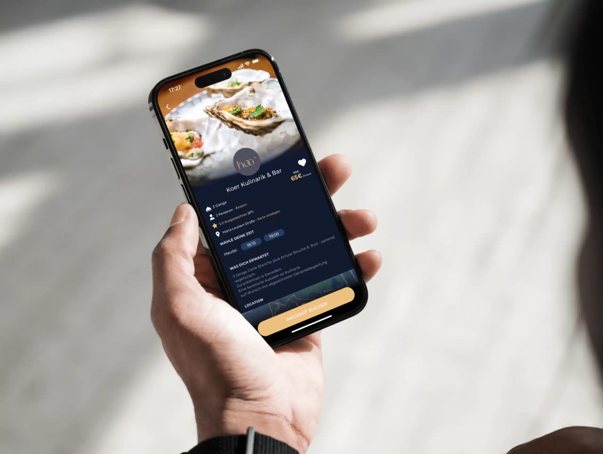 Fine Dining via App zum Spezialpreis