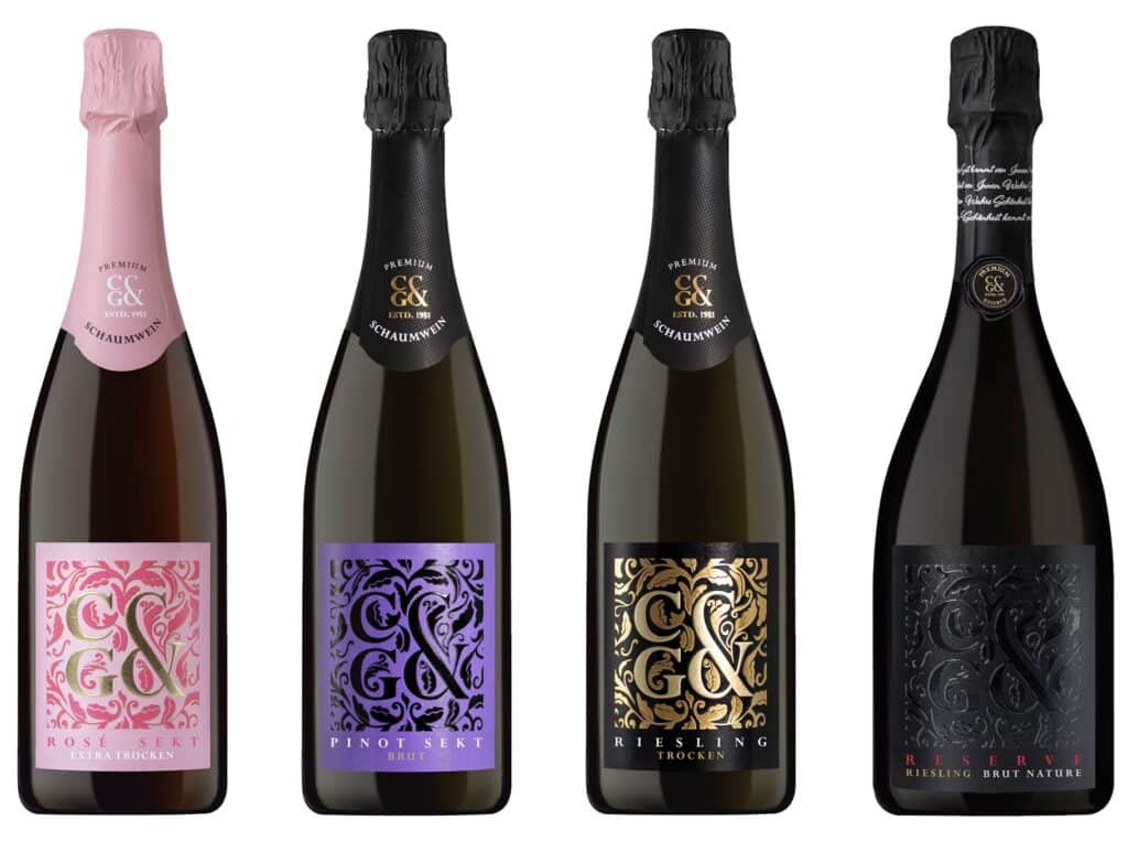 Passend zum 75. Jubiläum im Jahr 2026 relaunchen die Weingärtner Cleebronn-Güglingen (C&G) ihre Sektlinie. ©C&G