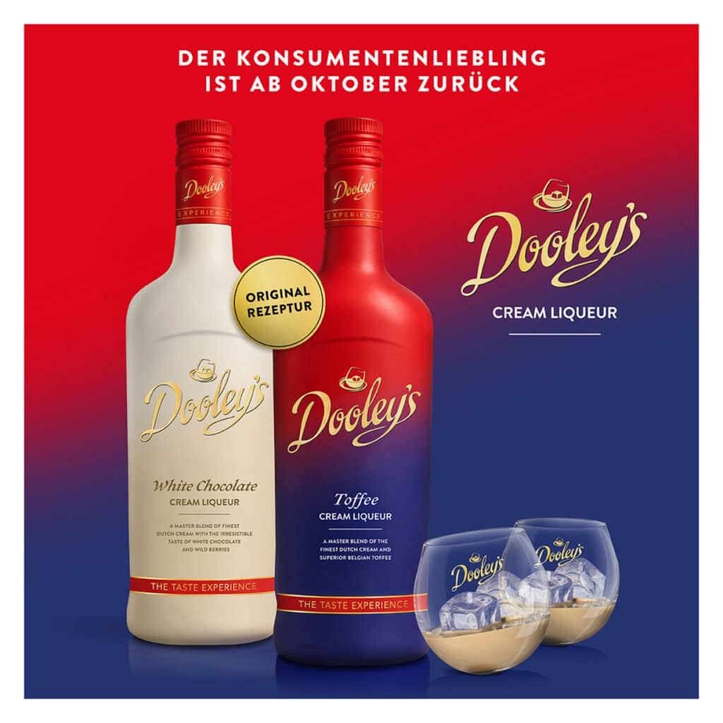 Dooley's kehrt zurück: Klassiker startet mit neuem Look in die cremige Saison